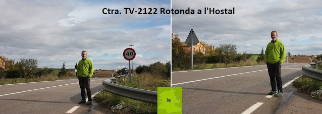 LLORENÇ DEL PENEDÈS-COLL DE LA SITJA-ROTONDA DE L'HOSTAL, carretera TV-2122 a l'Hostal, cota més elevada del terme municipal de Llorenç del Penedès