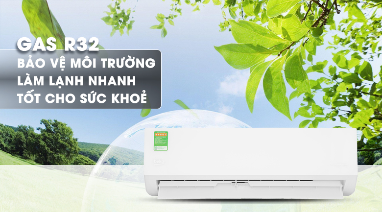 Máy lạnh Beko Inverter 1.5 HP RSVC12VT - Gas R32