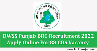 DWSS Punjab BRC Recruitment 2022 Apply Online