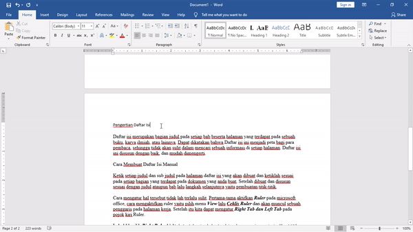 Daftar Isi Manual - Chakpedia