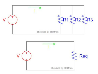 Contoh Rangkaian Resistor Parallel
