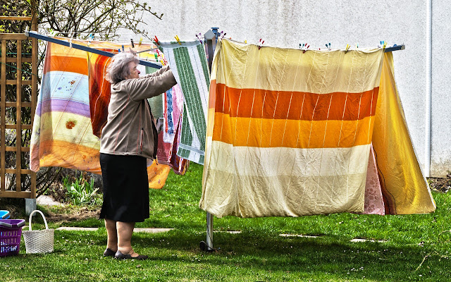 hanging clothes