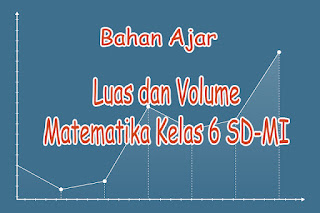 Bahan Ajar Matematika Kelas 6 SD BAB III Luas dan Volume. Materi Bahan Mengajar SD Kelas 6 Kurikulum 2013