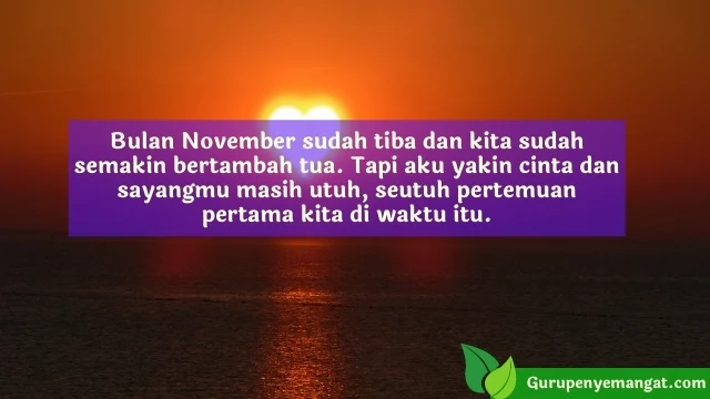 Caption Bulan November yang Memotivasi