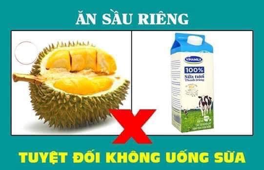 sầu riêng ăn với gì chết