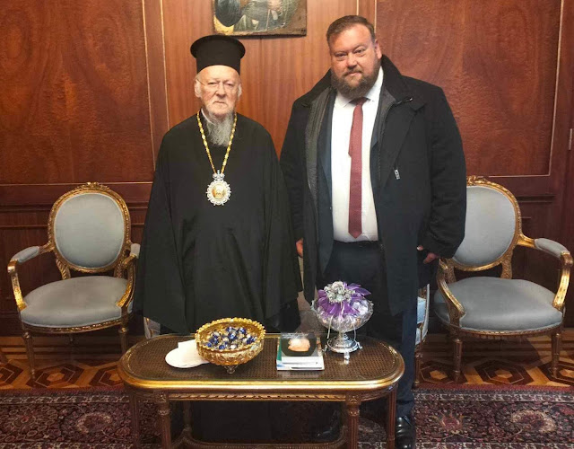 Χθες, κατά την επίσκεψη μου στο Φανάρι, είχα την τιμή να με δεχτεί σε μία κατ’ ιδίαν συνάντηση, η Αυτού Θειοτάτη Παναγιώτητα, ο Οικουμενικός Πατριάρχης, κ.κ. Βαρθολομαίος.