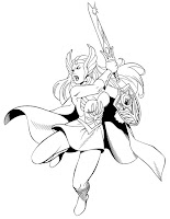 She-Ra Fights PRINTABLE COLORING PAGES