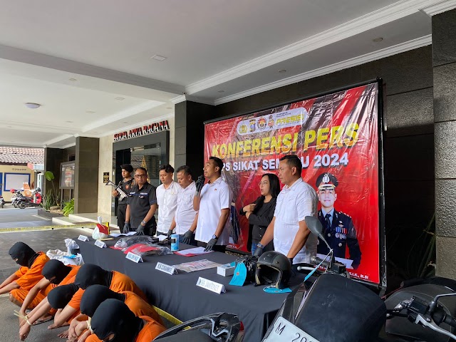 *Polisi Berhasil Amankan 9 Remaja Diduga Kelompok Gengster Hendak Tawuran*