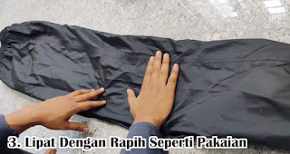 Lipat Dengan Rapih Seperti Pakaian merupakan salah satu cara tepat merawat jas hujan