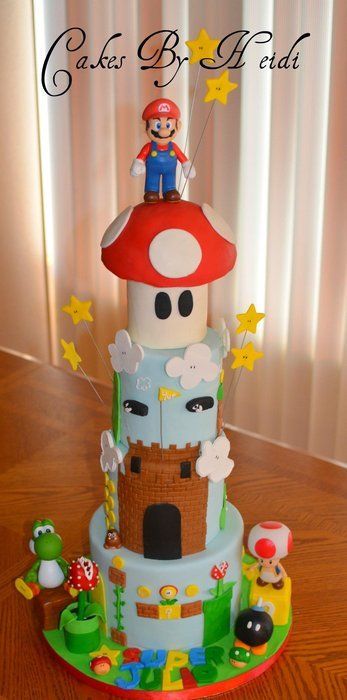 super mario birthday cake ideas