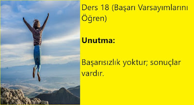 Ders 18 (Başarı Varsayımlarını Öğren), saymuallim