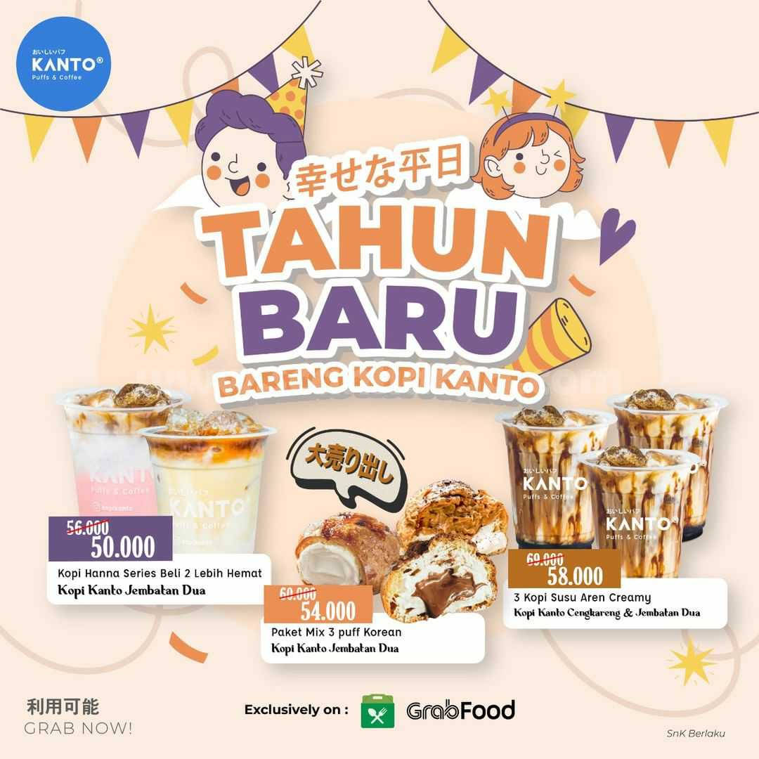 Promo KOPI KANTO Paket Spesial Tahun Baru Harga mulai dari 50K