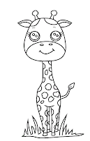 Cute giraffe drawing