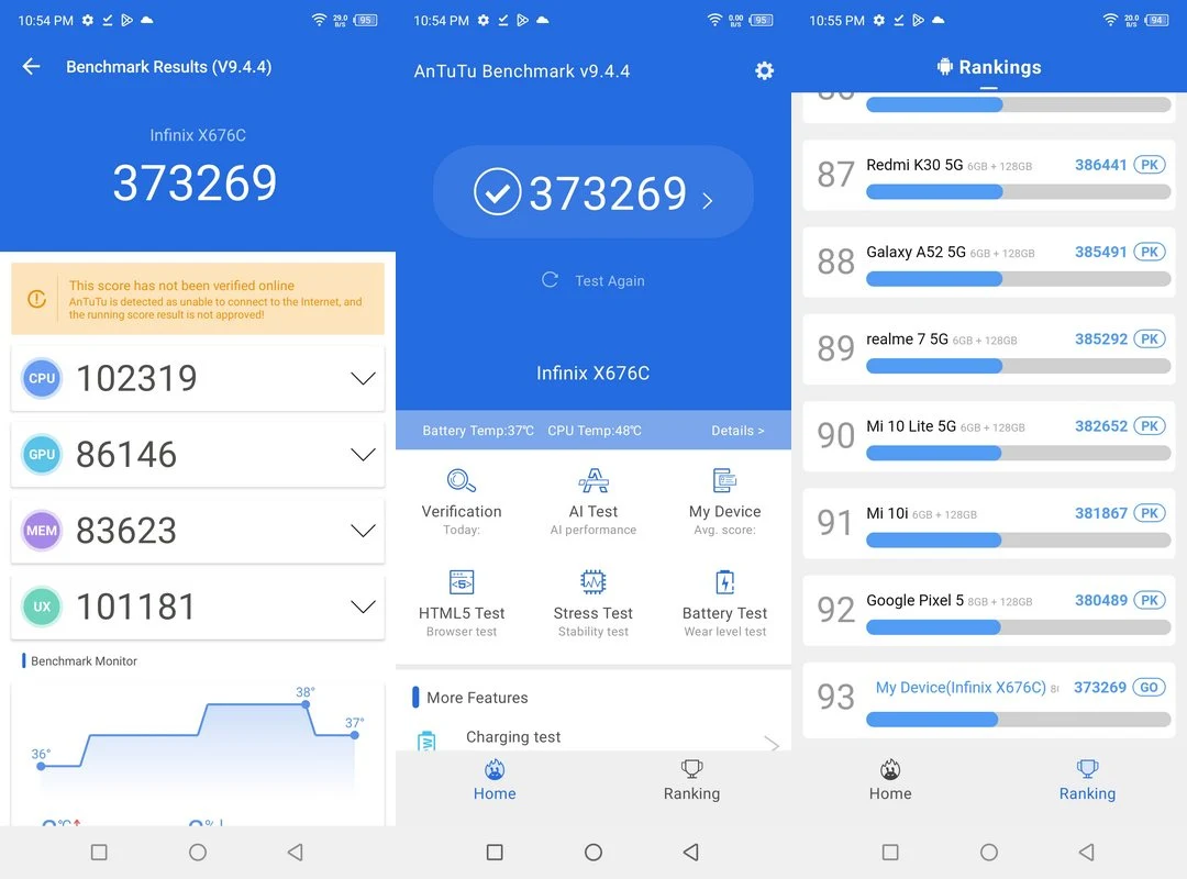 Benchmark Infinix Note 12 2023