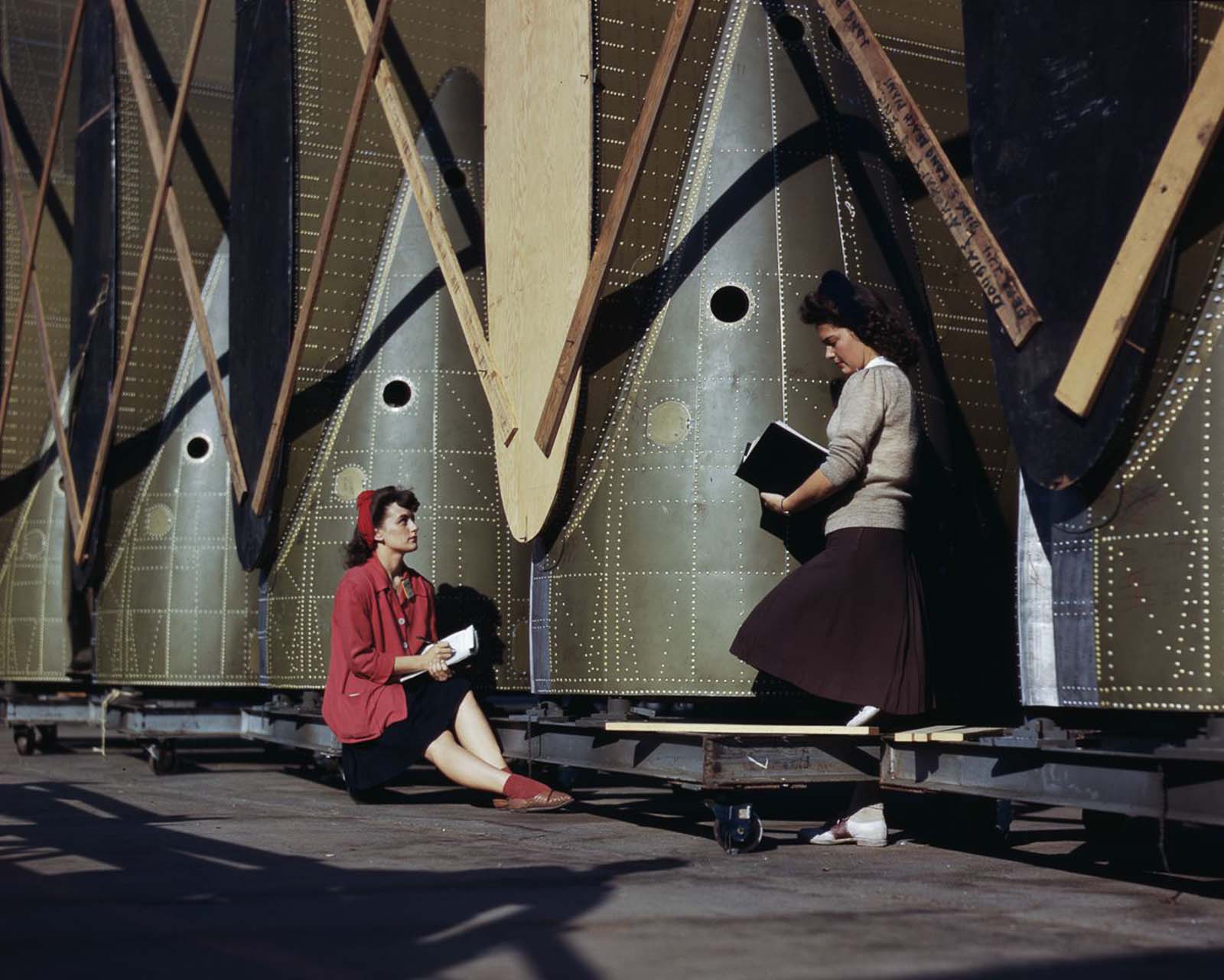 women workers photos usa world war two