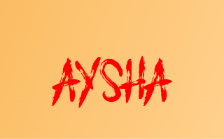 Top 50 Aysha Handwritten Signature