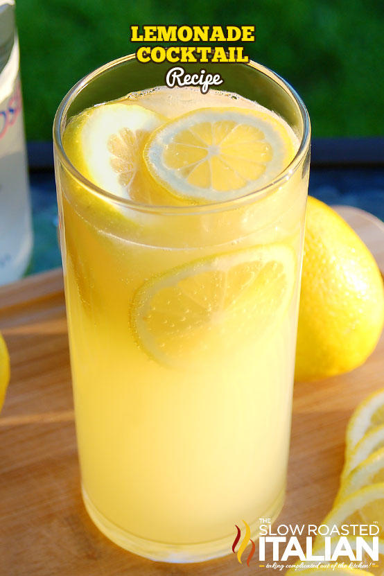 Perfect Lemonade Cocktail in a glass