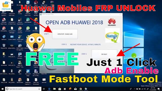 Huawei Enable Adb Tool Remove Frp Or Huawei Id V5 V6 {V7 No Test} Method Via Fastboot Mode New 2021