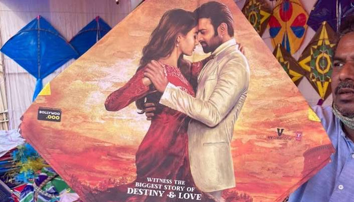 Prabhas fans fly kites with 'Radhey Shyam' posters imprinted on them, photos go viral