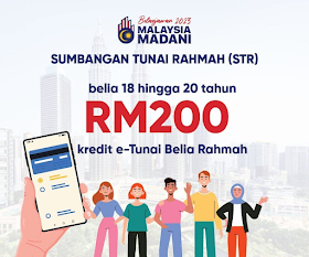 e-Tunai Belia Rahmah Dikreditkan Sebanyak RM200 Bermula Jun 2023