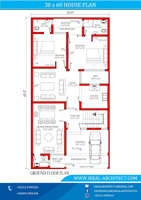 30x60 House Plan | 7 Marla House Plan