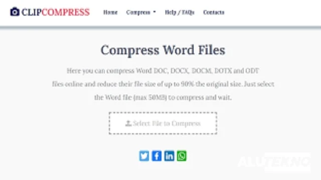 Cara Compress File Word Jadi Kecil Online