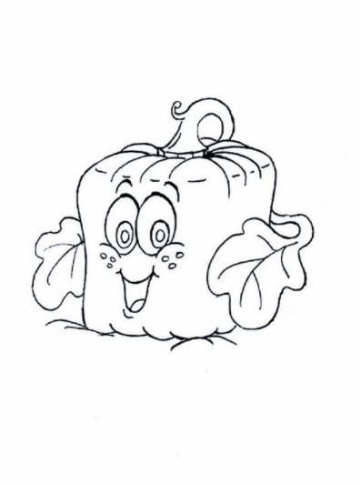 Spookley the Square Pumpkin Coloring Page Printable Pdf