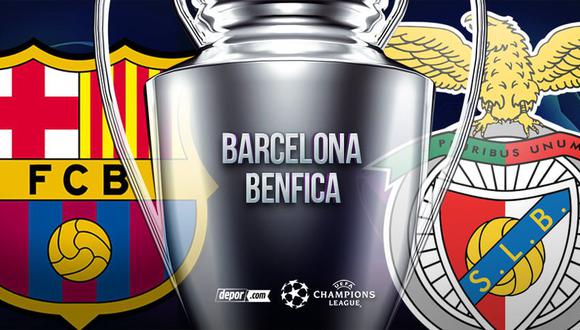 Hoy, Barcelona vs Benfica EN VIVO por Champions League: hora y canales de TV