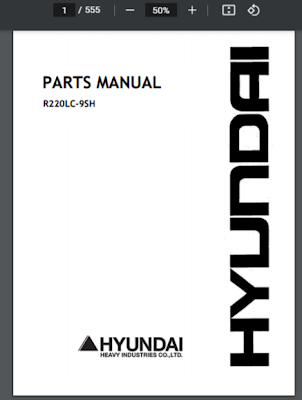 Parts Manual-Catalog Hyundai R220LC-9SH