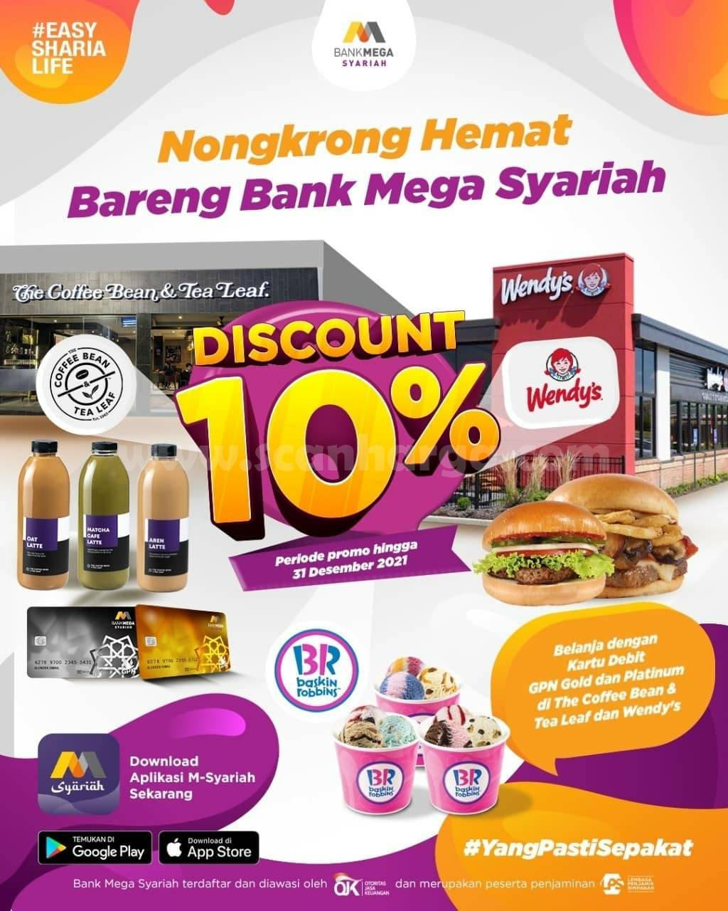 Promo BASKIN ROBBINS DISKON 10% dengan Kartu Debit Bank MEGA Syariah