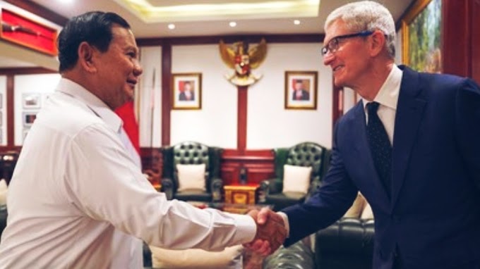 Prabowo Bertemu CEO Apple, Perdalam kerja sama Bidang Pengembangan Teknologi