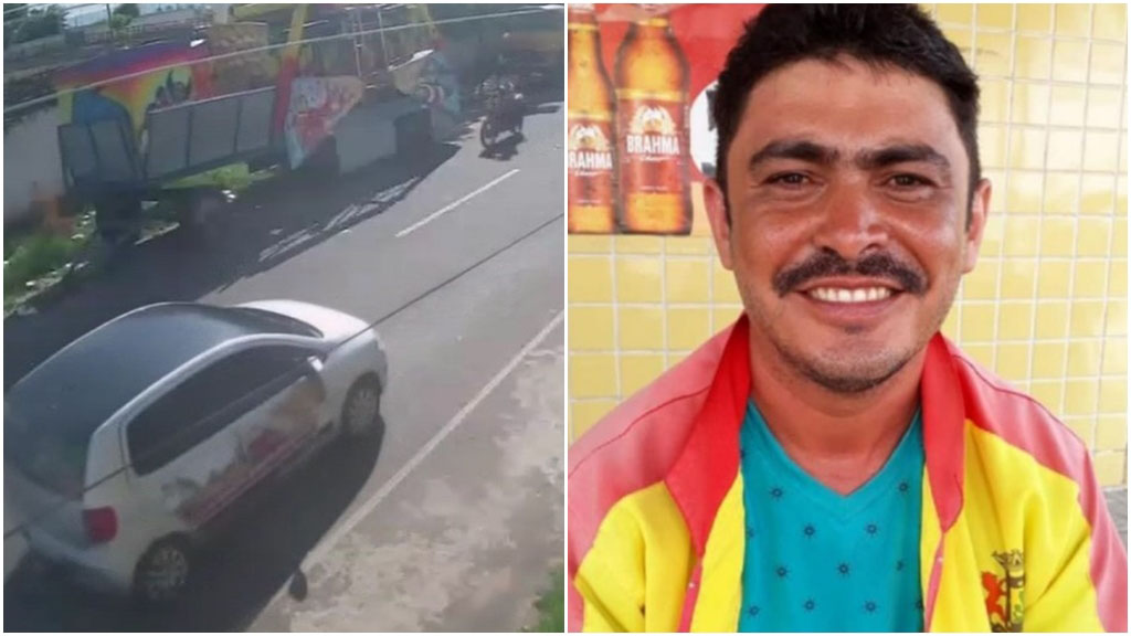 Mototaxista morre após ser atingido por placa de metal que se soltou de brinquedo; veja vídeo