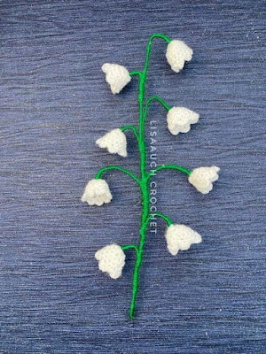 lily of the valley crochet flower pattern free