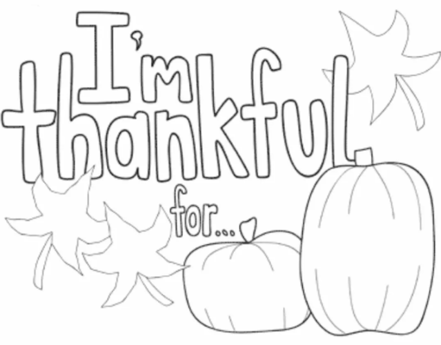 Download Thankful Coloring Pages Pdf