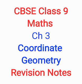 CBSE Class 9 Mathematics Chapter 3 Coordinate Geometry