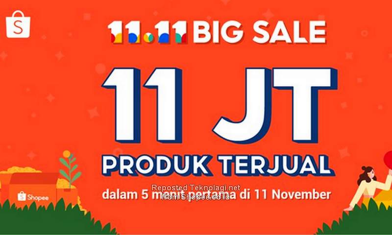 11 Juta Produk Terjual di Shopee 11.11 Big Sale pada 5 Menit Pertama
