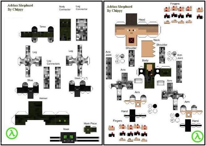 Papercraft Minecraft Steve para imprimir e montar - OrigamiAmi