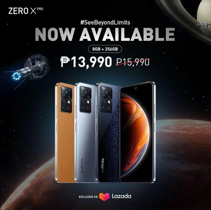 Infinix ZERO X Pro "Lunar Photography Phone" 256GB Variant Arrives at Lazada for Only Php13,990