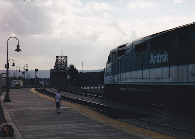 Amtrak Cascades F59PHI #466 in Vancouver, Washington on September 6, 2002