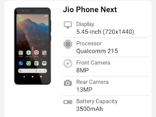 JIO next 4g phone features