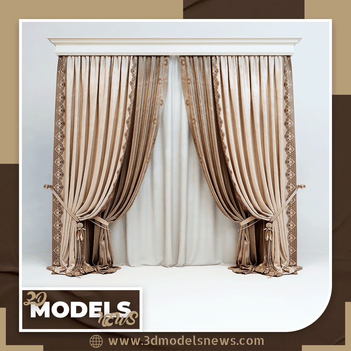 Curtains model in a classic style