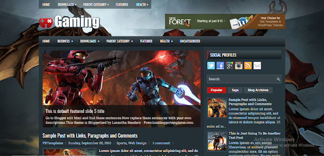 11 Best Free Top Hot Gaming Blogger Templates 2022: