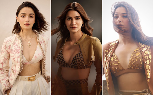 Bold in Bralettes: Alia Bhatt, Kriti Sanon, and Tamannaah Bhatia’s Fashion Face-off
