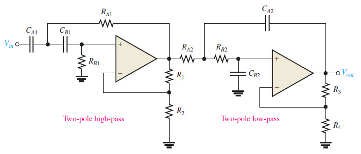 active band pass filter circuit diagram