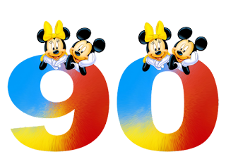 Abecedario en Colores de Mickey y Minnie, con Números.