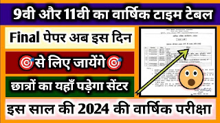class 9th time table 2024 pdf download