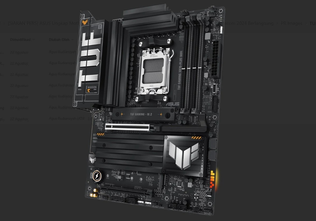 Ini Spesifikasi Asus TUF Gaming X870 - Plus WiFi, Motherboard Gaming degan Fitur Lengkap