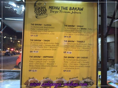 The Bakaw Menu