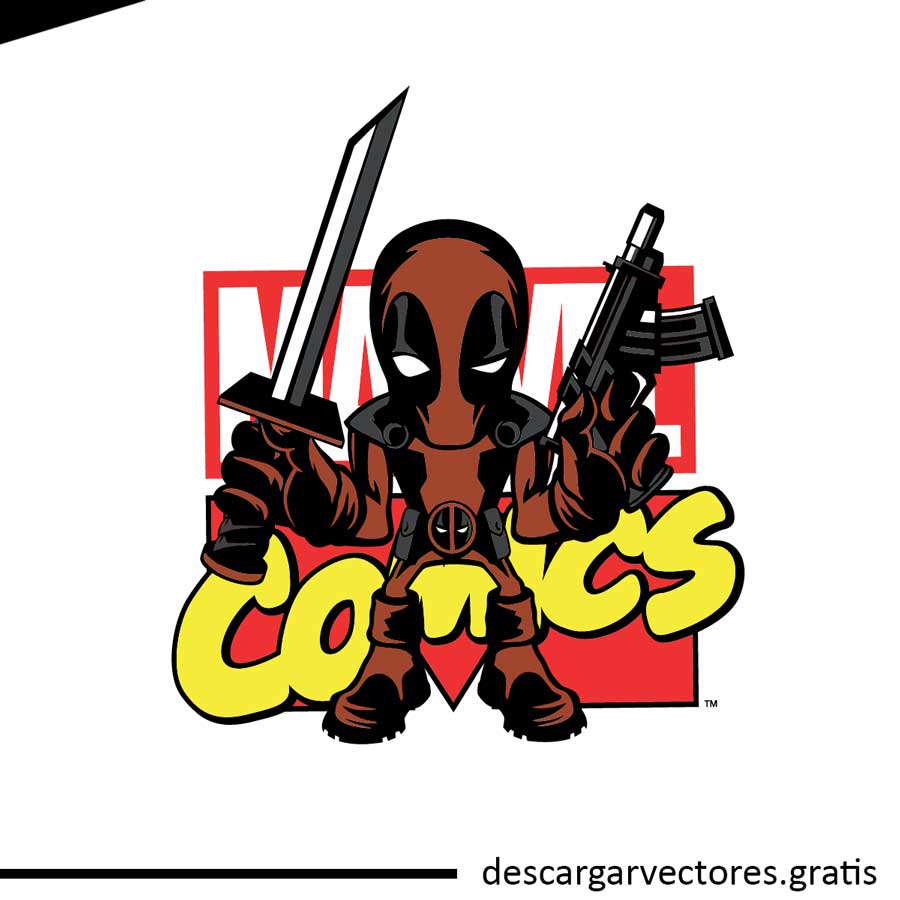 diseño vectorizado de deadpool