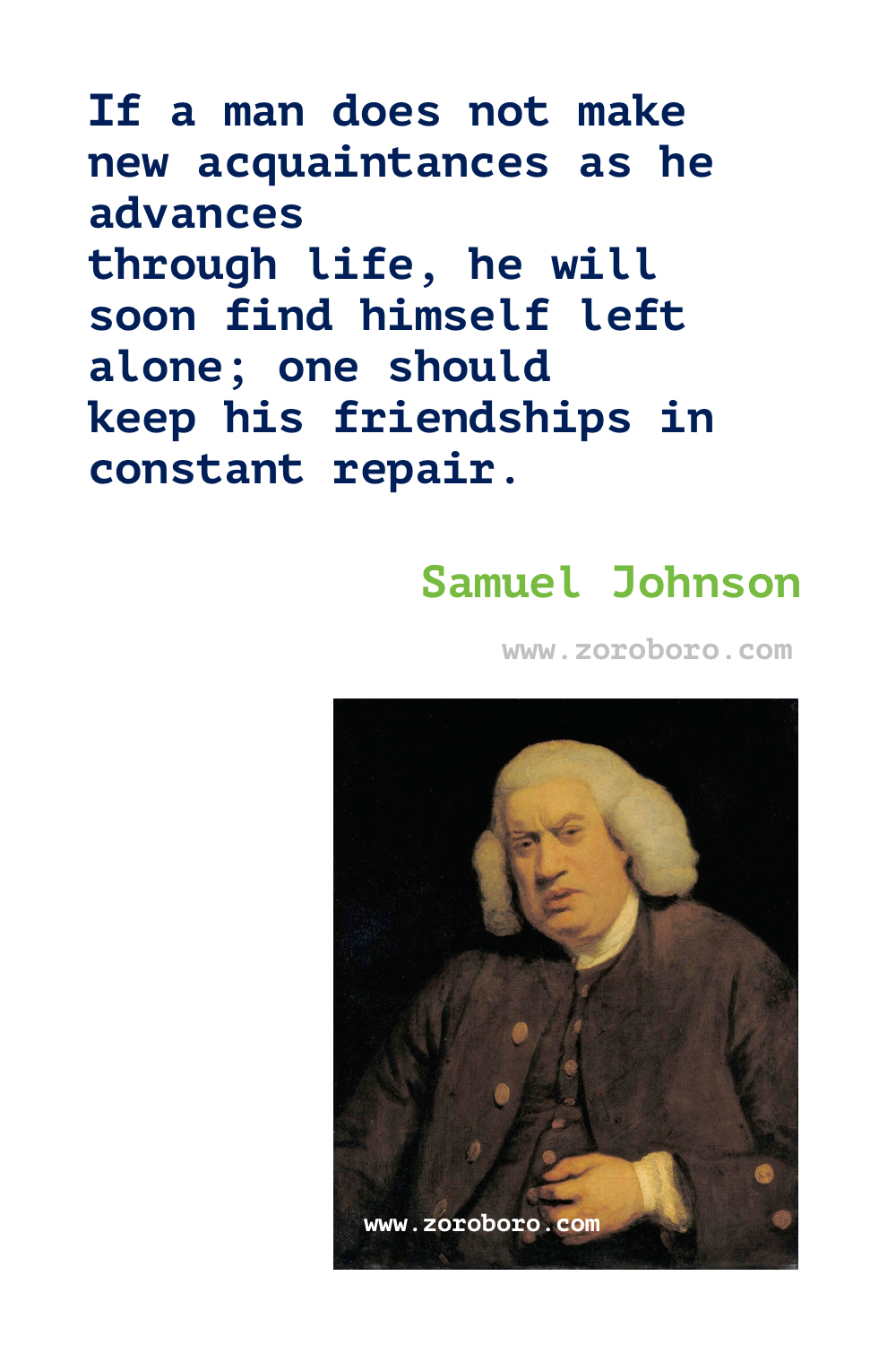 Samuel Johnson Quotes. Samuel Johnson on Patriotism, Writing, Love & Friendship Quotes. Samuel Johnson Books Quotes